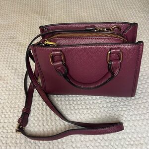 Kelly & Katie Maroon Crossbody Bag with Adjustable and Removable Strap